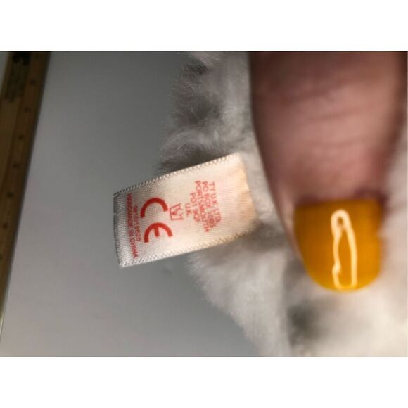 the secret life of pets fidget white fluffy dog 6 inches pink bow ty beanie baby - Picture 6 of 7